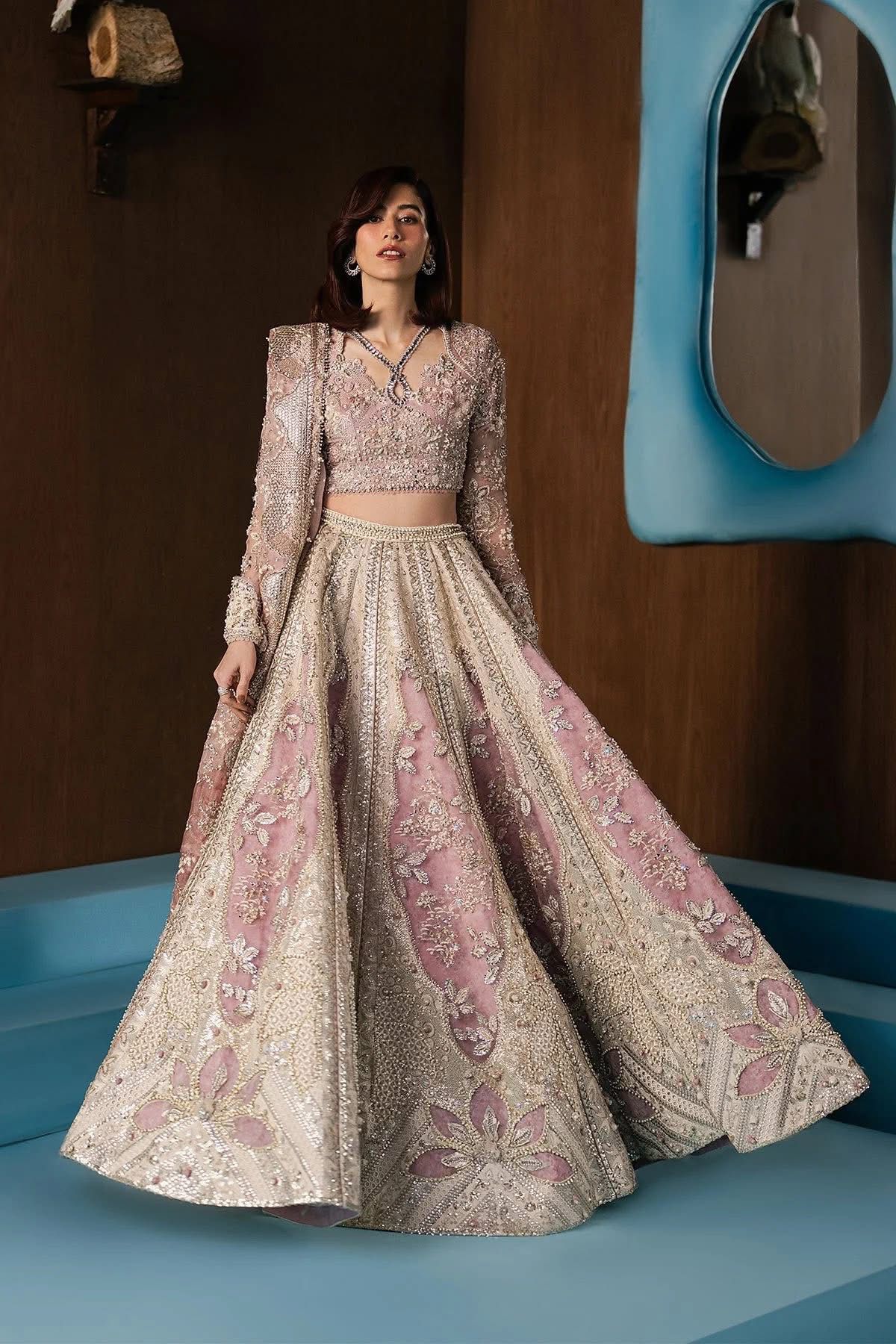 Pink Gold Bridal Lehenga